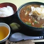 リバーサイド大扇 - カレーうどん、ライス中