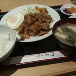 清水家 - 【日替】豚スタミナ定食