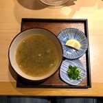 塩そば まえだ - スープ割り