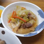 Shirakawa Shokudou - 白菜と豚の煮物。上品な味付けです♡