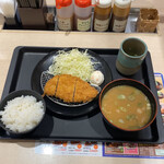 松のや - 得朝ロースかつ定食@400+豚汁@90（期間限定）4月1日迄