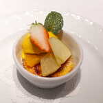 合掌レストラン 大藏 - カラメル部分がもう少しパリッと薄ければ、より良い仕上がりになると思う