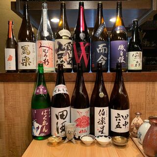 Carefully selected Japanese sake