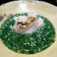 津の守坂 小柴 - 甘鯛うろこ焼き　菜の花餡