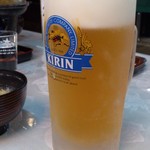 ビワ池ホテル - ドリンク写真:毎日のビール　ジョッキ大！