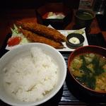 うおかぎ食堂 - 特大エビフライ定食 ８５０円