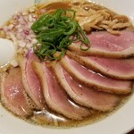 麺屋 六感堂 - 山椒鴨ラーメン（醤油）＋合鴨山椒焼増し