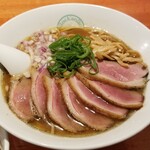 麺屋 六感堂 - 山椒鴨ラーメン（醤油）＋合鴨山椒焼増し