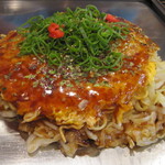 広島流お好み焼き 秀 - 肉玉　そば入り