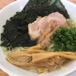 らーめん ★ひばり★ - 限定  煮干し塩そば 750円 わかめ50大盛150円増し