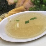 らーめん ★ひばり★ - 限定  煮干し塩そば 750円 わかめ50大盛150円増し