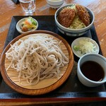 くいものや ラ・ネージュ - ざるそば・ミニヒレソースカツ丼セット(1150円)