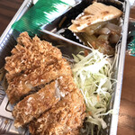 Hosomi Nikuten - お好み弁当 メンチカツ 半盛。