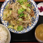 Fujiya - 肉野菜定食　８００円　(2020/03)