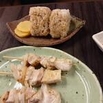 Kaihou - 2020年2月　醤油オおかかおにぎり+美人串　330+650円+税