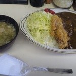 キッチン南海 - 豚汁付きのカツカレー