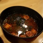 味のれん - 汁物もセットでした(゜∇^d)!!