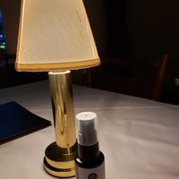 トラットリア グランボッカ - アルコール消毒しました(笑)