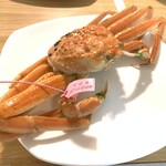 せきのや - 茹でガニ食べきれず持って帰りました