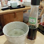 北海道さかな一途 直営魚問屋 - わさび全量入れて自家製刺身醤油も少し入れちゃいます！