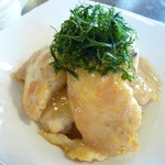 kokage - ささ身の梅しそピカタ～梅が効いてさっぱりです♪