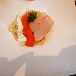 芛堂寺 - 替玉③明太子とクリームチーズ(400円)