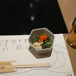 玄品 横浜 中華街 ふぐ・うなぎ・かに料理 - 河豚皮湯引き つきだし