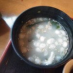 Futabaya - 揚げ玉入り　味噌汁