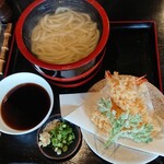 ぷりうまうどん ふる里 - 釜天うどん（並）