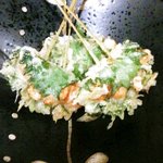 丸勝万吉 - 明太子天ぷら５００円。一度たべたら癖になるｗｗｗ