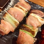 焼鳥 酉たけ - ねぎ間は塩で　次回はタレでも食べてみたいと思いました