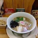 中華そば ムタヒロ - ●ﾗﾝﾁ 煮干醤油そば (並盛) 800+ﾄｯﾋﾟﾝｸﾞ味玉100＋中瓶Ｂ 550=1,450円 2020年03月