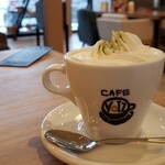 CAFE　VOIZ - 抹茶ラテ豆乳仕様です。
