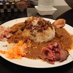 肉カリー ひだまり庵 - 肉肉４種カレー