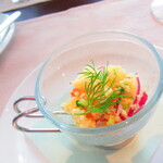 ノーザンテラスダイナー - 白身魚の香草マリネ　タブレ仕立て　ライムの香り【２０２０年３月】