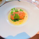 ノーザンテラスダイナー - 函館産桜鱒のエスカロップ　柚子風味のブールブランソース【２０２０年３月】