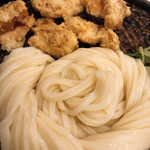 うどん 慎 - かしわ天ざる(1050円)