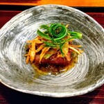 御料理 古川 - 宮崎牛の肩ロース
      こごみ行者ニンニクふきのとう