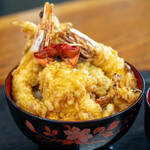 相浜亭 - 2020.3 伊勢海老天丼アップ