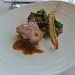 フレンチレストラン ミクニ サッポロ - 恵庭雪国放牧豚ロースのパン粉焼き タイム風味