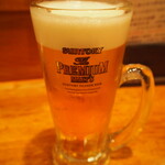 炭火焼鳥 杉の屋 - 生ビール