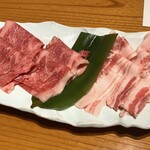 Sansuikaku Bettei Kai - おかわりの那須黒毛和牛と三元豚