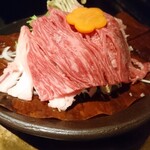 いかの墨 - 村上牛 朴葉味噌焼き