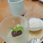 懐石 櫻 - 抹茶豆腐とアイス
