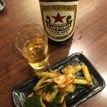 立ち呑み くにし - きゅうりとタコのトムヤム和え