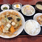 中華料理 張家 - 料理写真:五目バリそば定食　750円