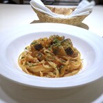 Mangia mo - この日のパスタは「茄子とベーコンのトマトパスタ」