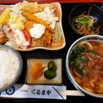 くるまや - うどん定食(税込900円)