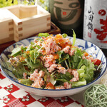 ● Snow crab and tobiko bukkake tairyo salad