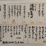 立ち拠り酒場 榮 - メニュー